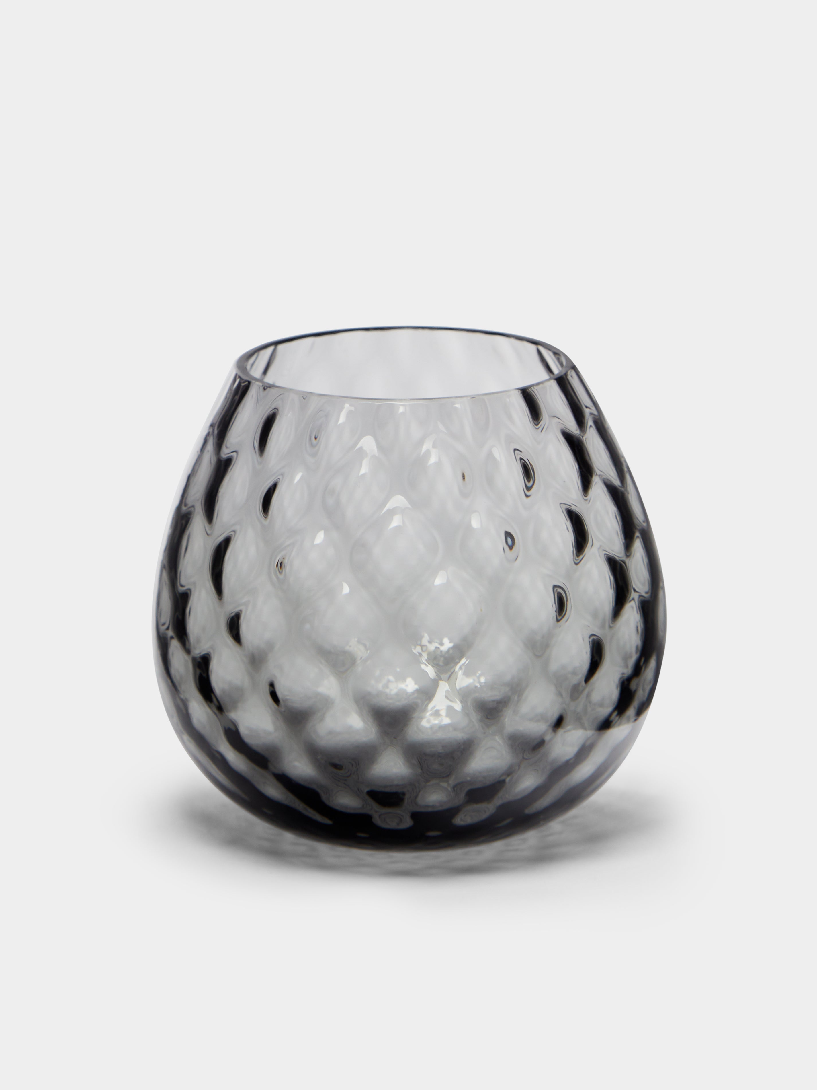 diamond shape ceramic candle container white