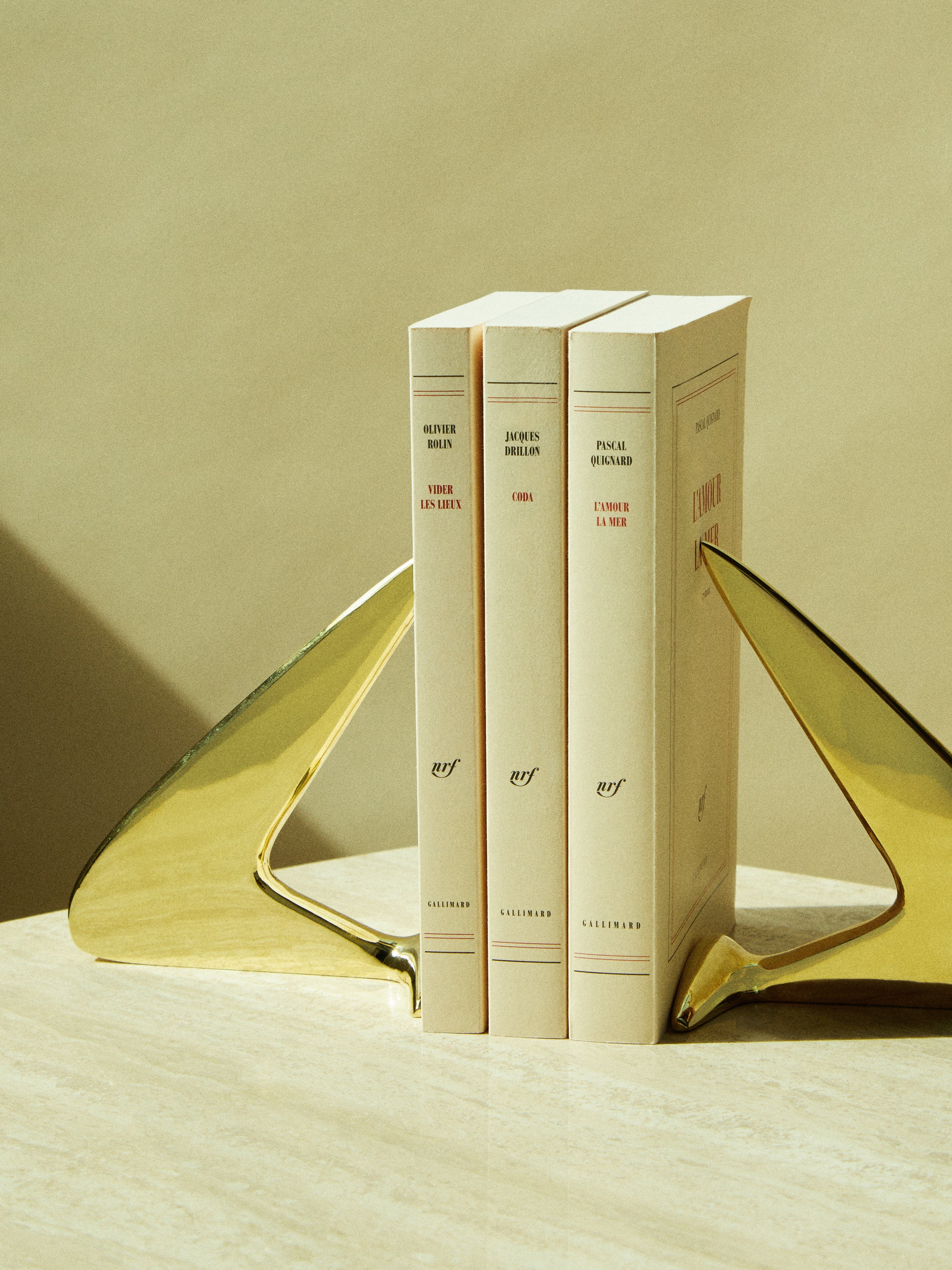 Brass Bookends N.6 by Carl Aubock