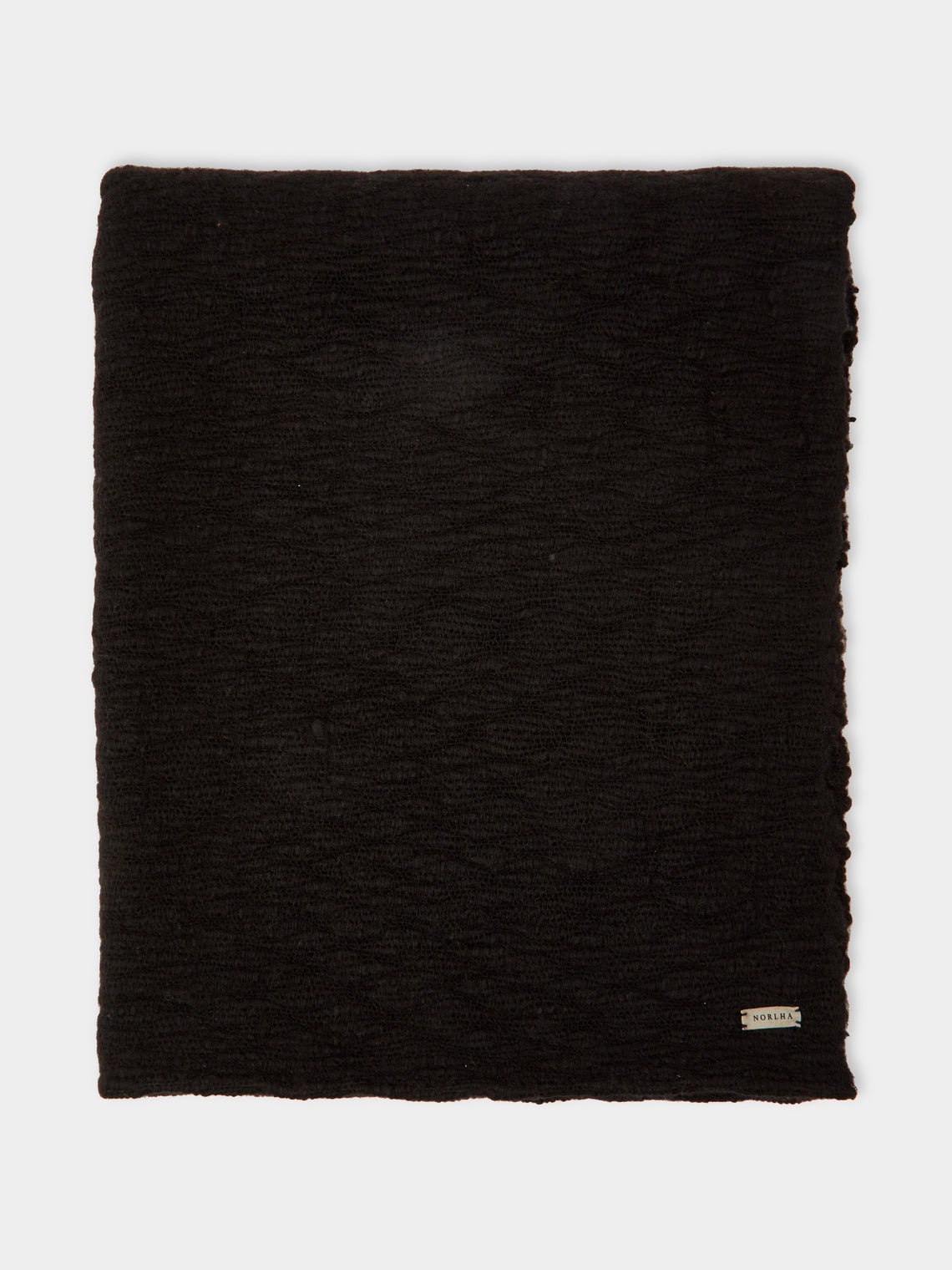 Norlha - Shepherd Hand-Spun Yak Khullu Scarf - Black - ABASK - 