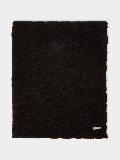 Norlha - Shepherd Hand-Spun Yak Khullu Scarf - Black - ABASK - 