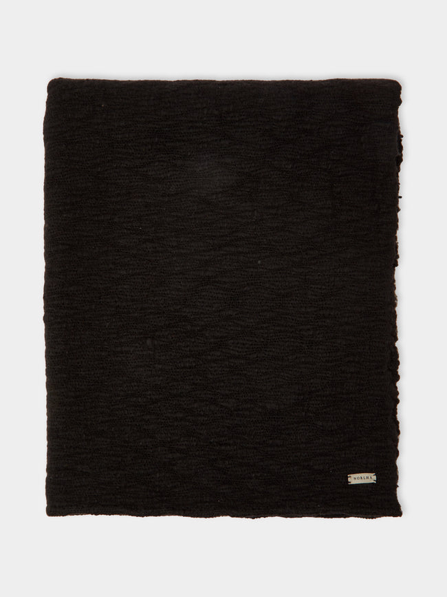 Norlha - Shepherd Hand-Spun Yak Khullu Scarf - Black - ABASK - 