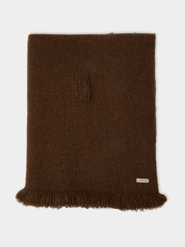 Norlha - Flock Hand-Spun Yak Khullu Scarf - Brown - ABASK - 