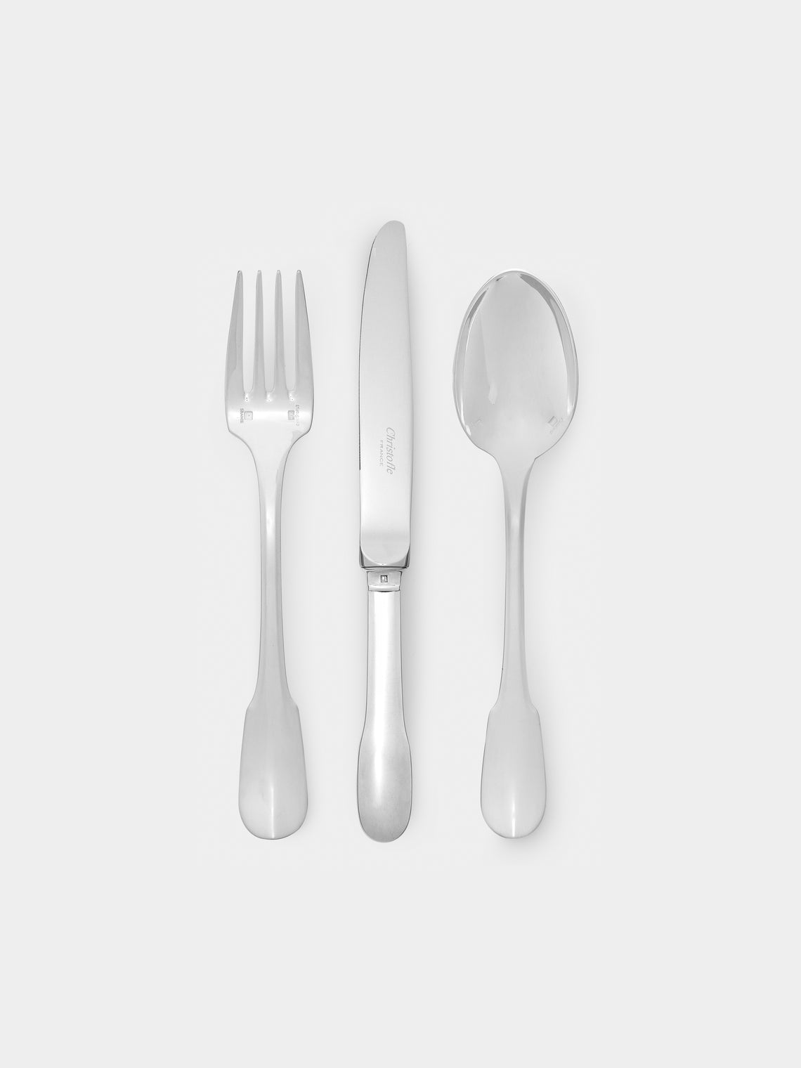 Christofle - Cluny Silver-Plated Dessert Cutlery (Set of 3) - Silver - ABASK - 