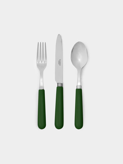 Sabre - Pop Dessert Cutlery (Set of 3) - Green - ABASK - [thumbnail]