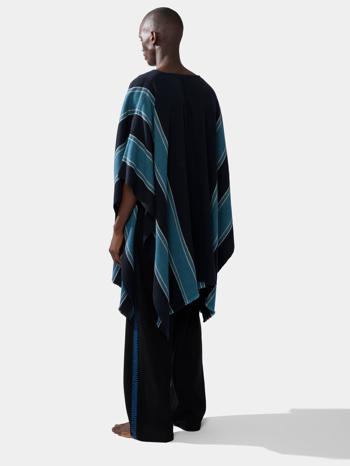 Cashmere Asymmetric Poncho | One Size