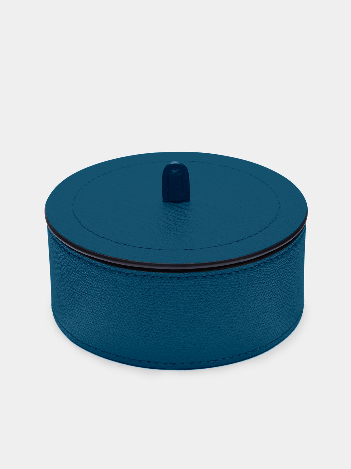 Giobagnara - Harris Leather Medium Trinket Box - Blue - ABASK -