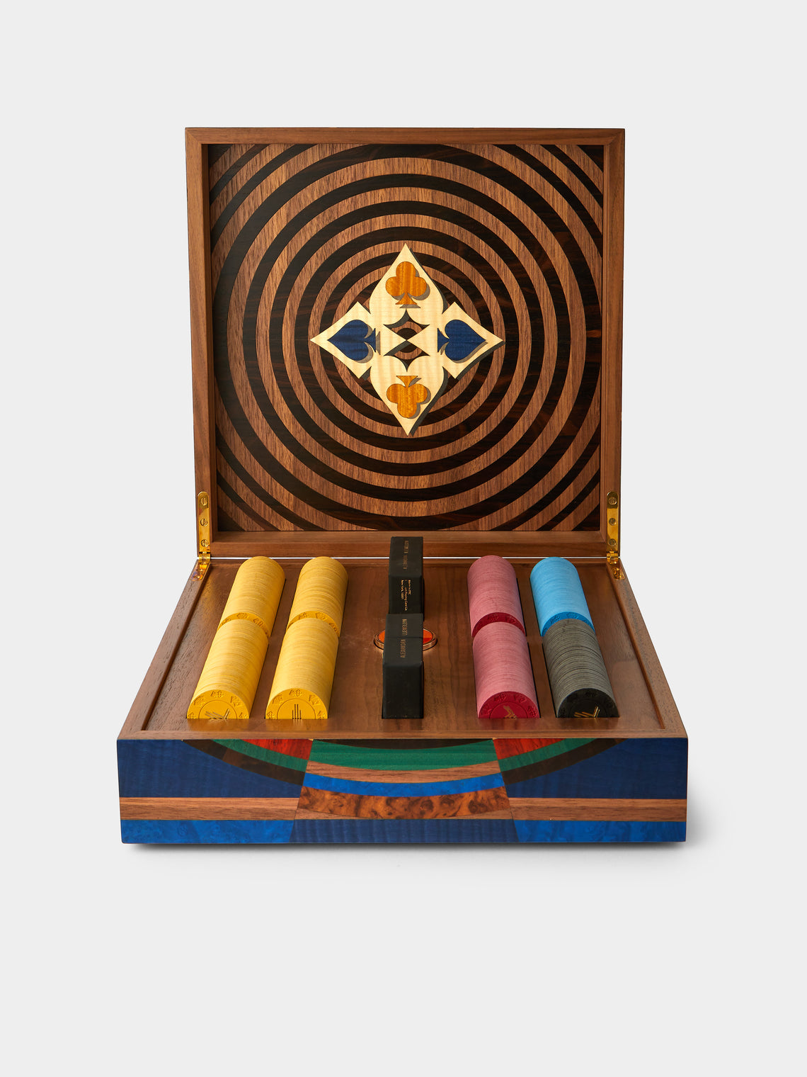 Alexandra Llewellyn - Vortex Marquetry Poker Set - Multiple - ABASK - 