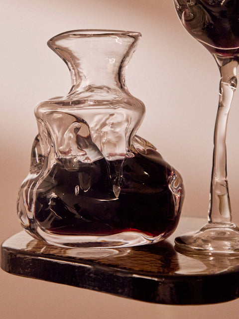 Hand-Blown Glass Decanter