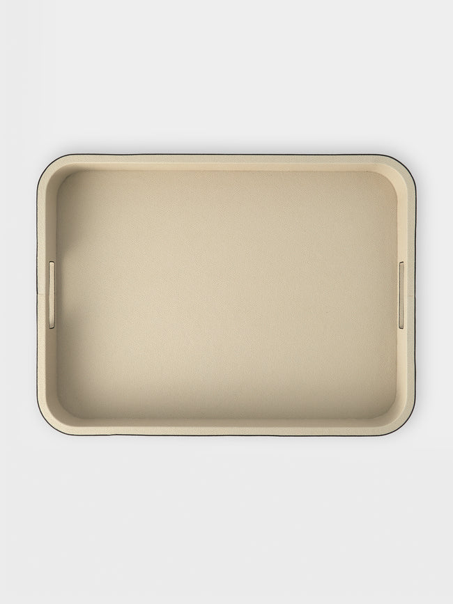 Giobagnara - Polo Leather Tray - Cream - ABASK - 