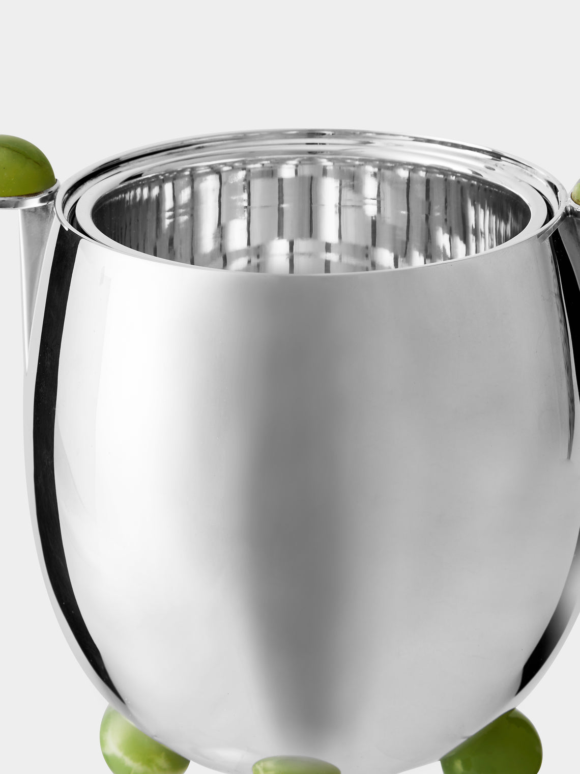 Wiener Silber Manufactur - Sterling Silver and Jade Ice Bucket - Silver - ABASK - 