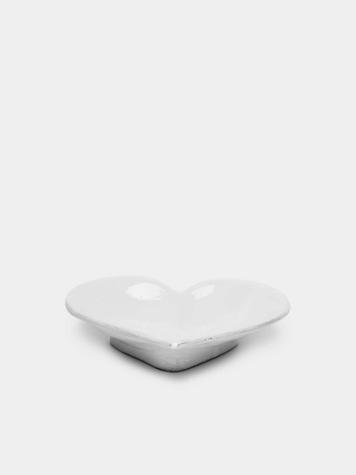 Astier de Villatte - Heart Hand-Glazed Ceramic Dish - White - ABASK - 