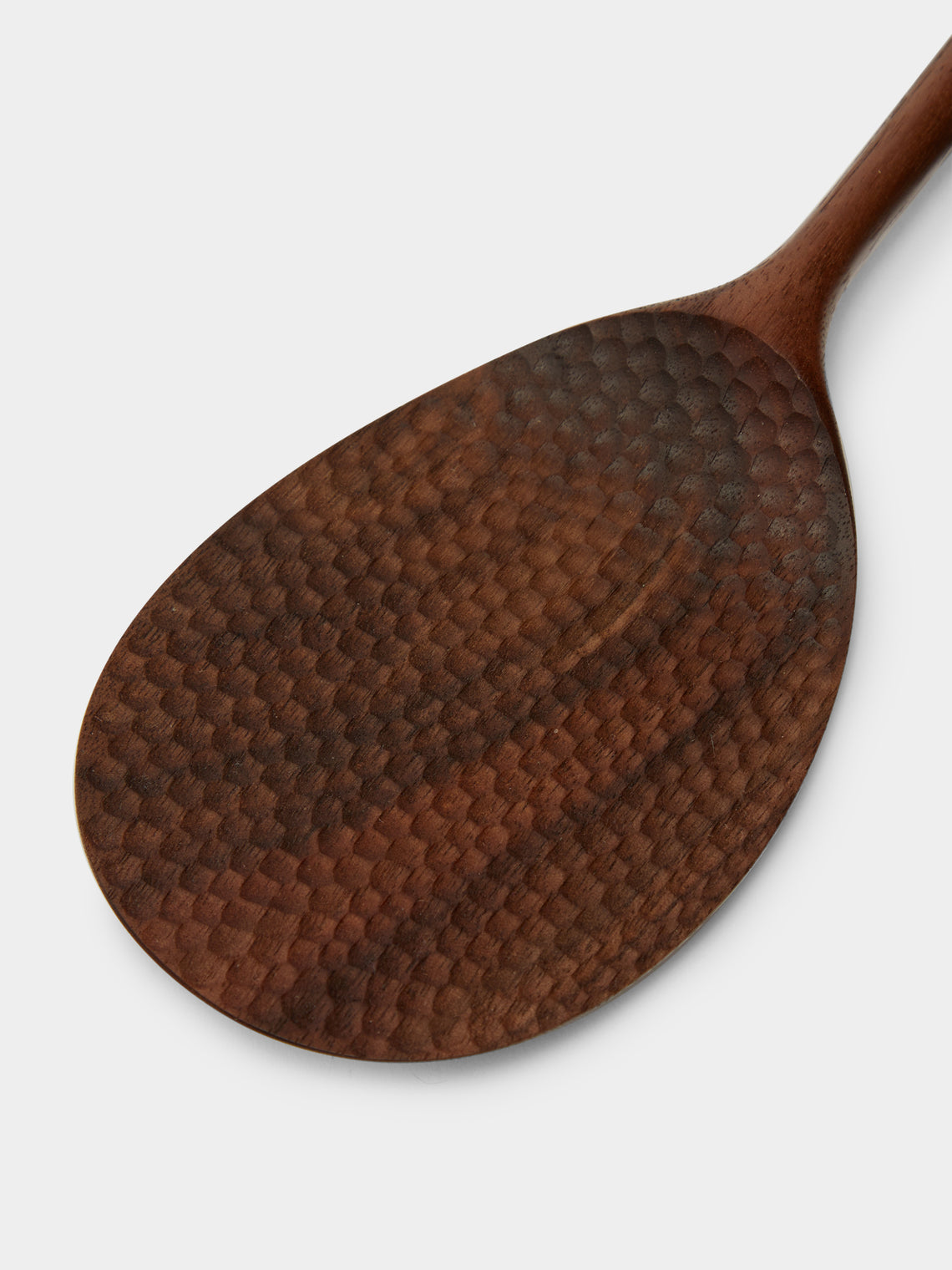 Hand-Etched Walnut Rice Paddle