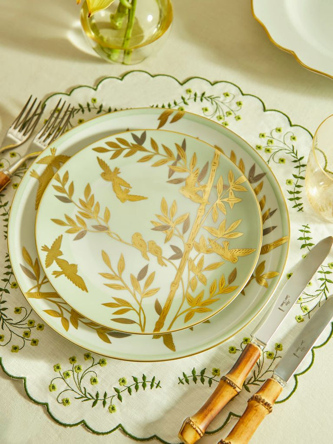 Envol Hand-Painted Porcelain Dessert Plate