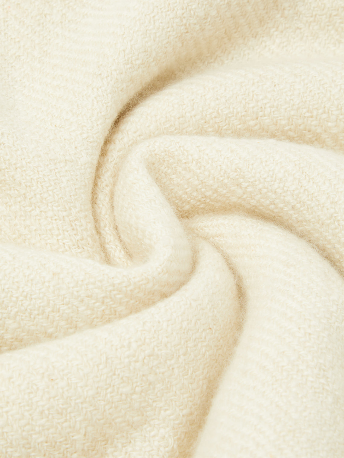 Me & K - Heavy Cashmere Solid Twill Scarf - Ivory - ABASK - 