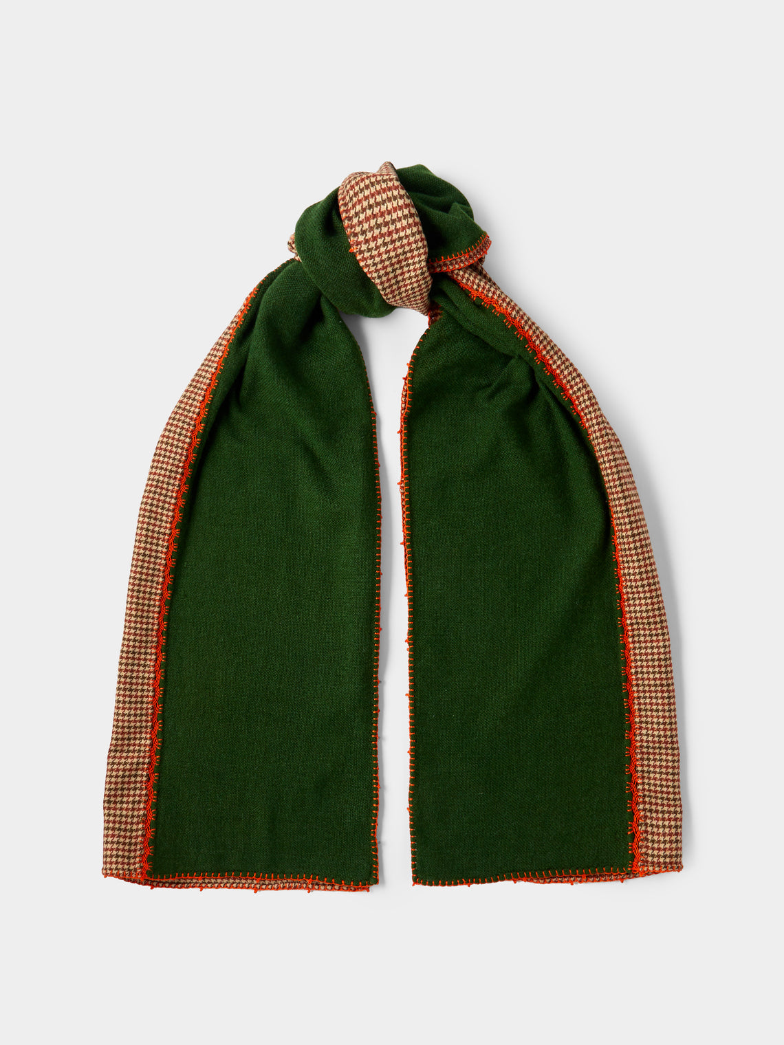 Leo Atlante - Nesness Wool-Blend Scarf - Green - ABASK - 