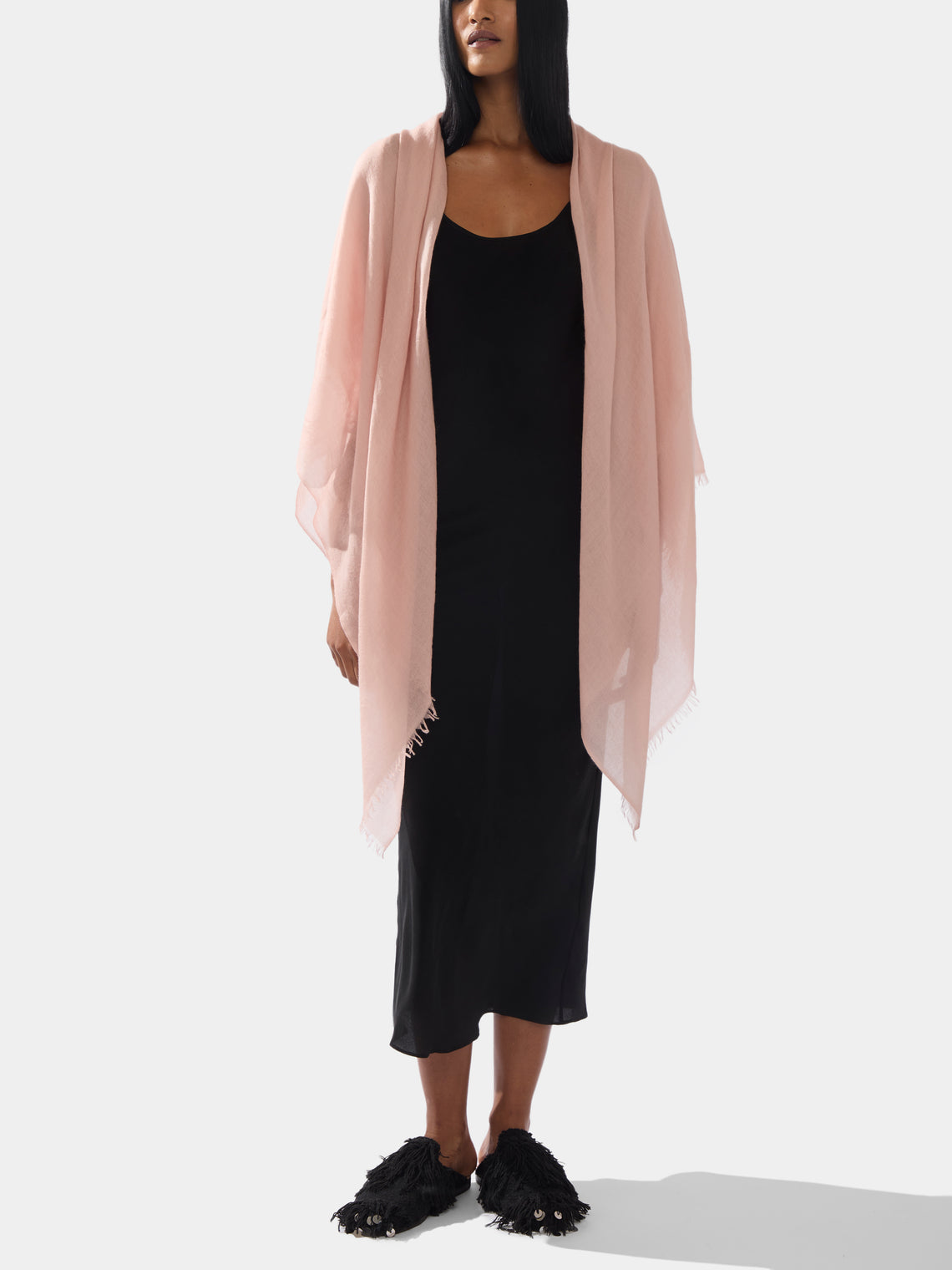 Ryan Roche - Extra-Fine Cashmere Scarf | One Size - Pink - ABASK