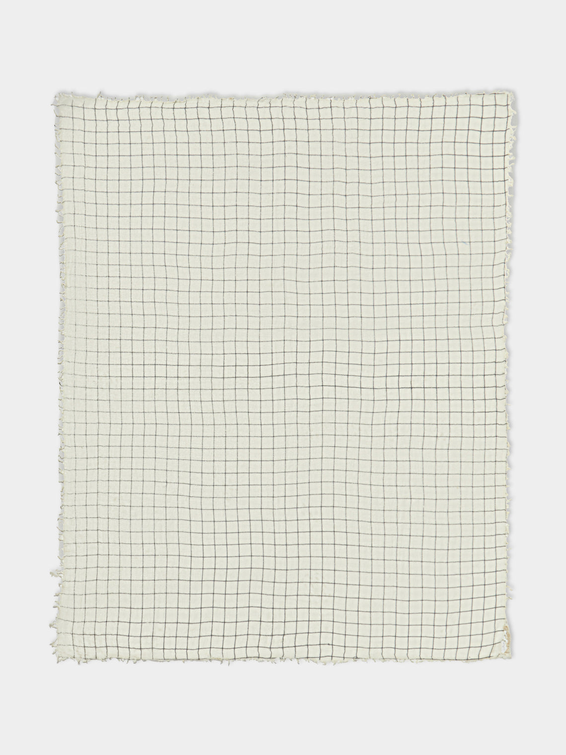 Frenckenberger - Woven Cashmere Medium Scarf - Grey - ABASK --