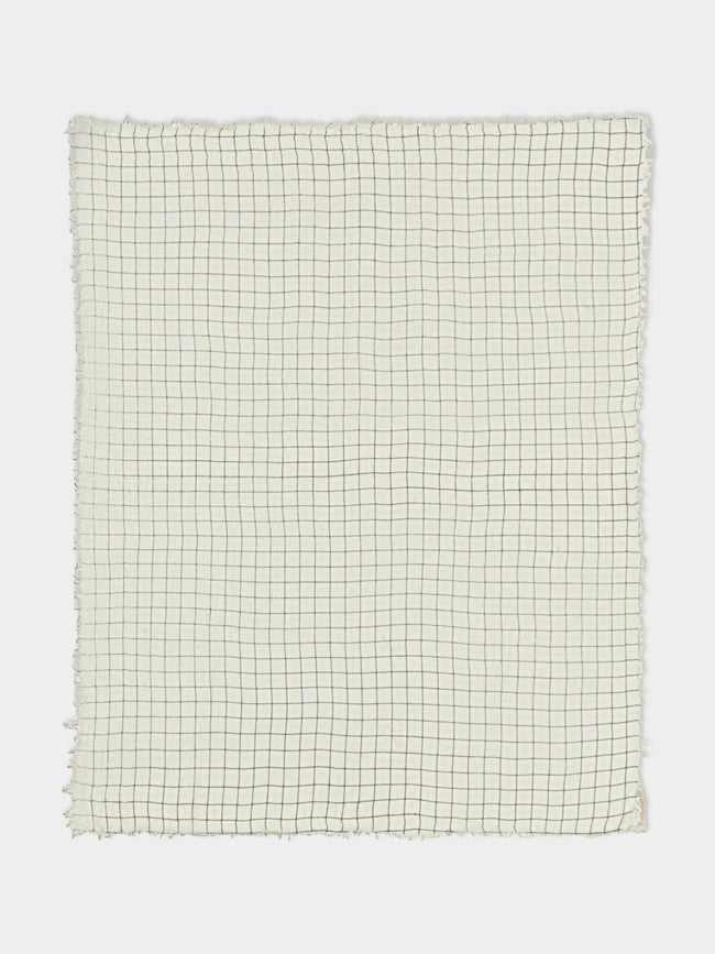 Frenckenberger - Woven Cashmere Medium Scarf - Grey - ABASK --