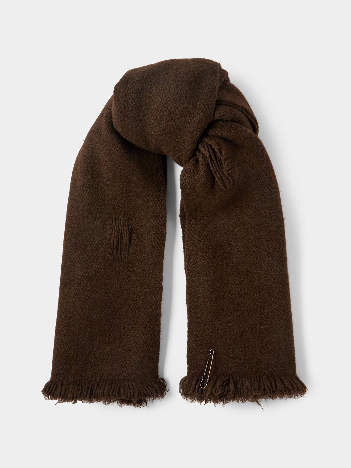 Norlha - Flock Hand-Spun Yak Khullu Scarf - Brown - ABASK - 