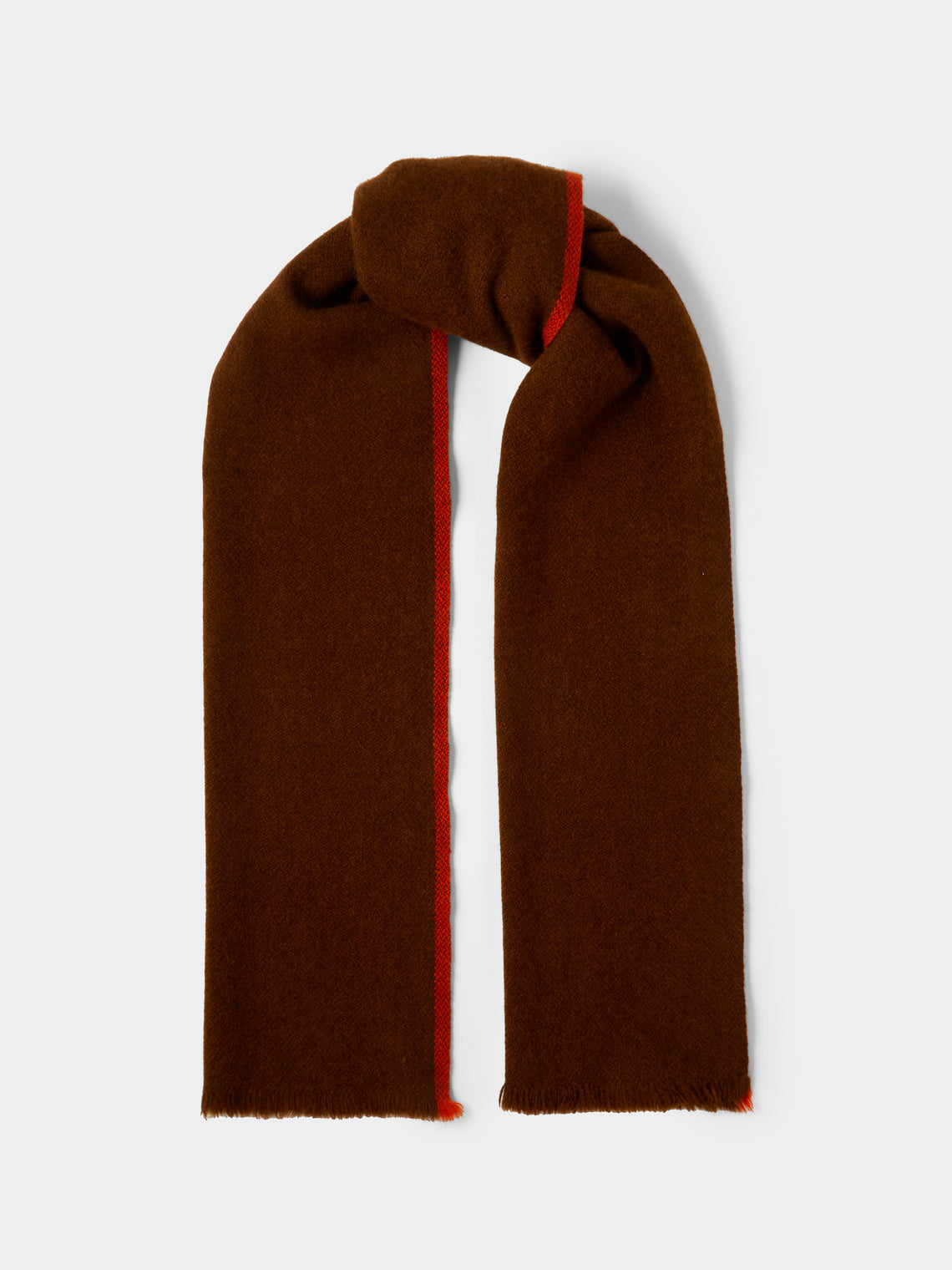 Norlha - Nomad Border Yak Khullu Skinny Scarf - Brown - ABASK - 