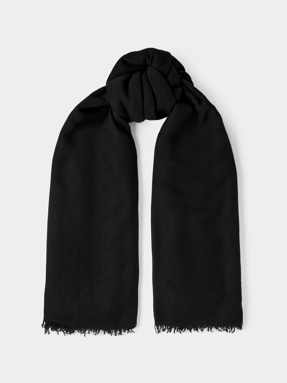 Ryan Roche - Extra-Fine Cashmere Scarf | One Size - Black - ABASK - 