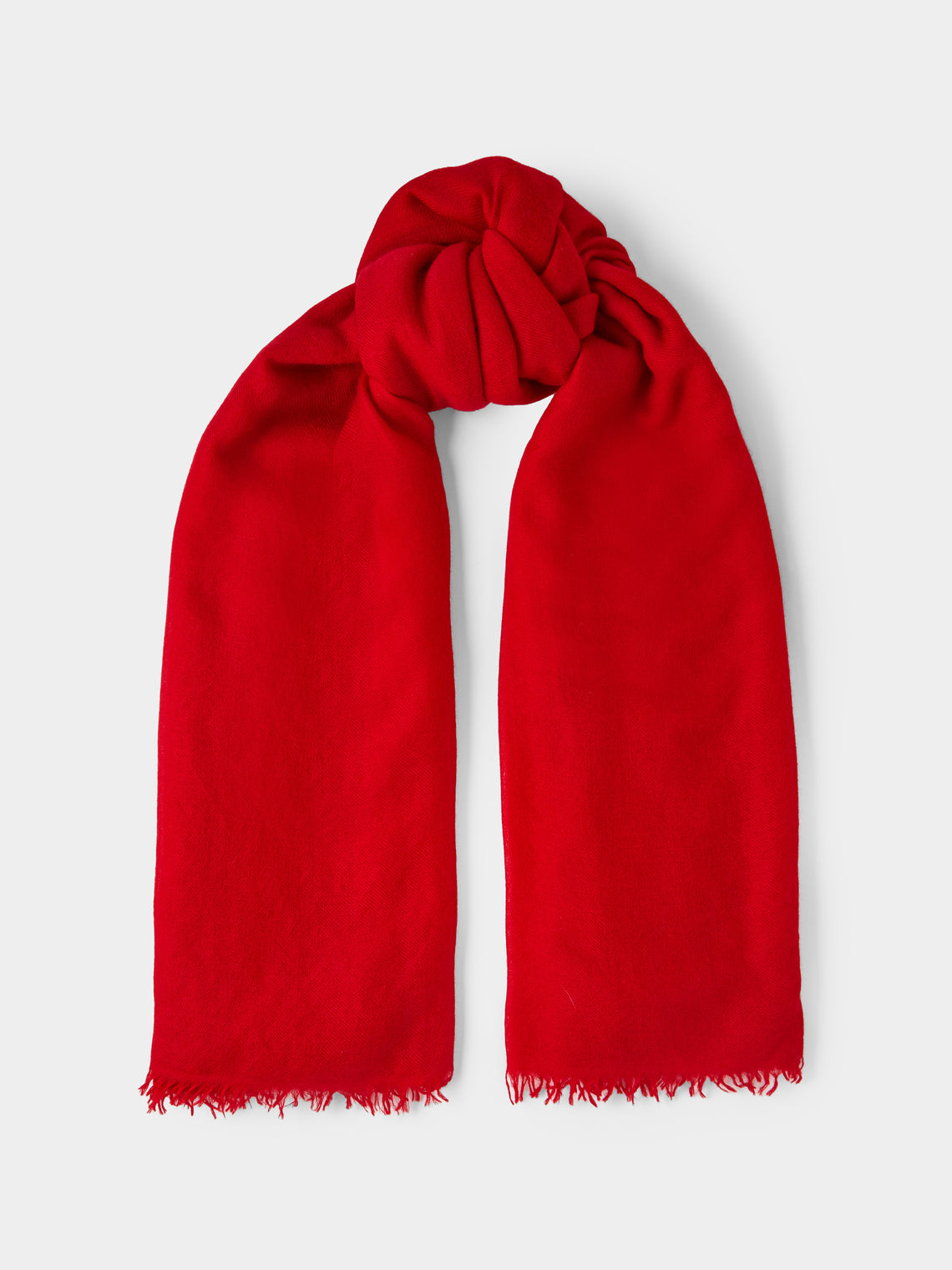 Ryan Roche - Extra-Fine Cashmere Scarf | One Size - Red - ABASK - 