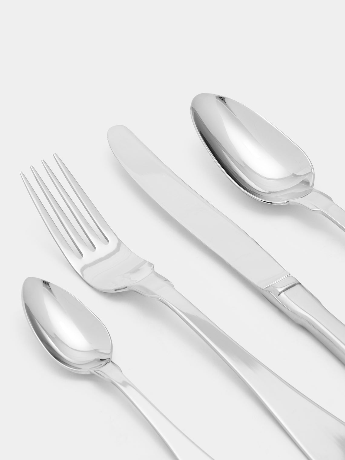 Astier de Villatte - Naples Shiny-Finish Dinner Cutlery (Set of 4) - Silver - ABASK - 