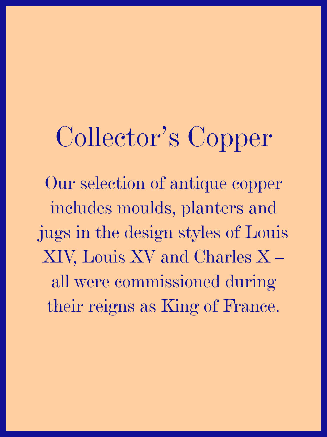 1830s Charles X Copper Decorative Mould