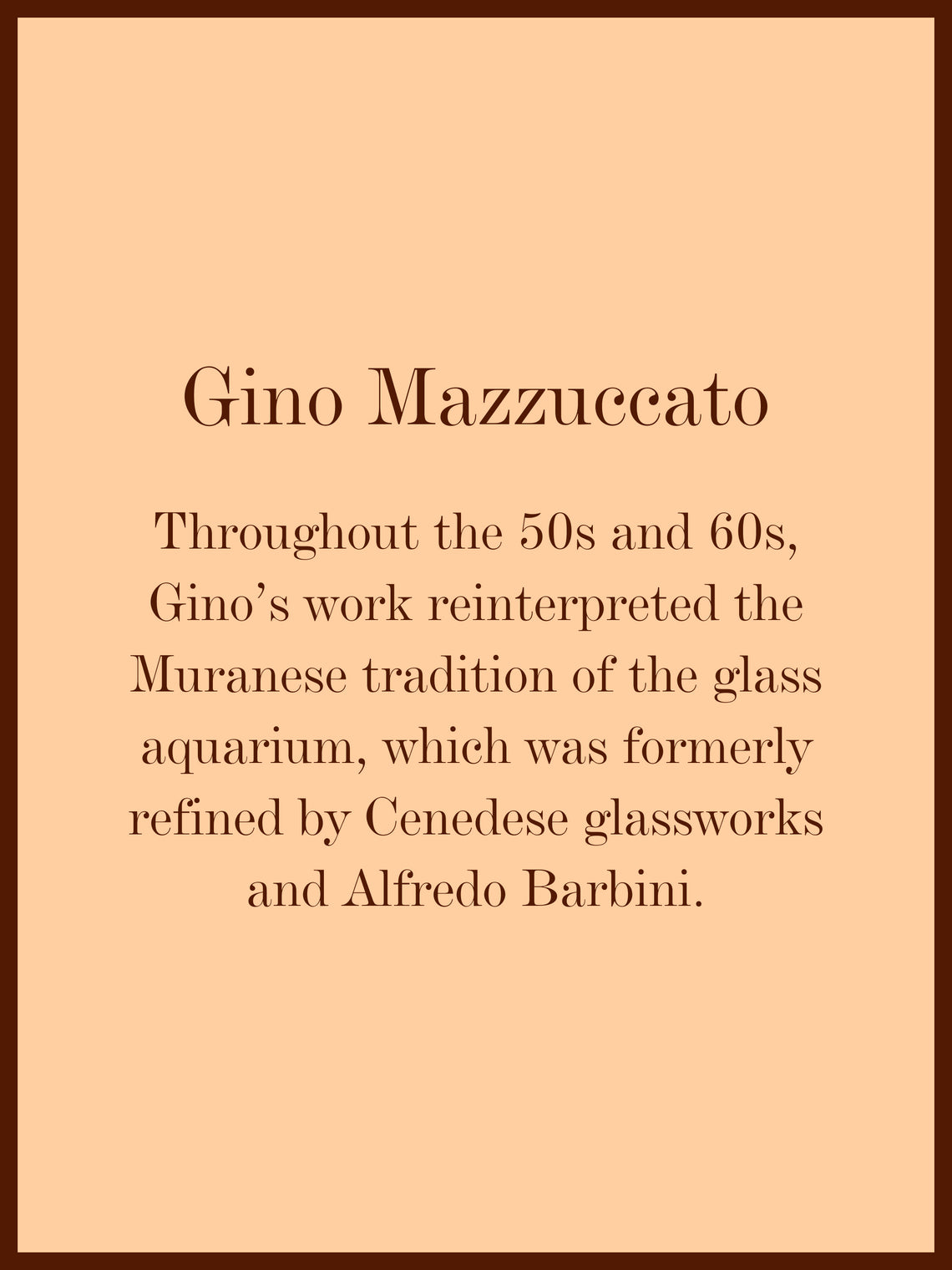 1950s Mazzuccato Aquarium Murano Glass Vase