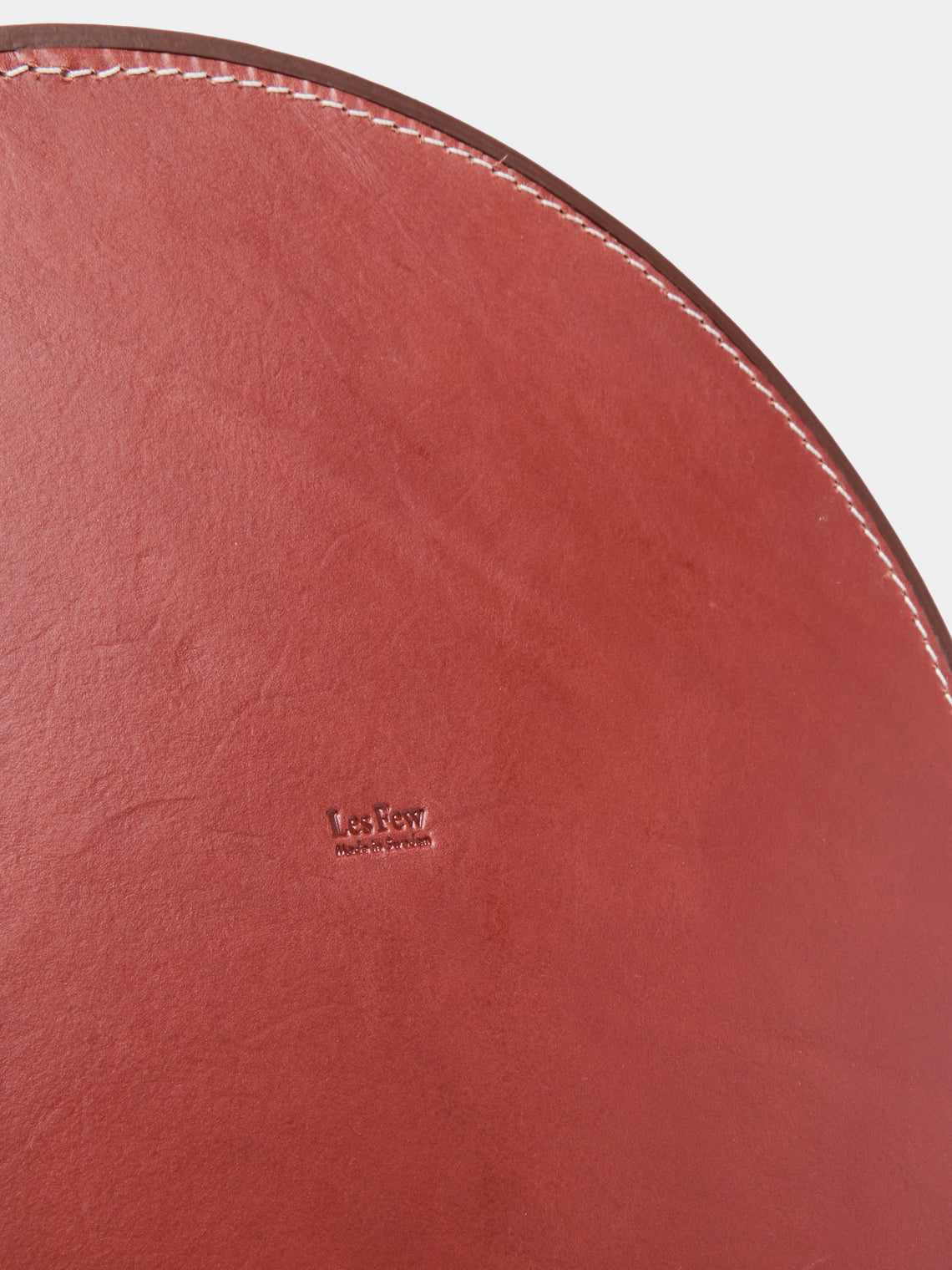 Les Few - Armance Leather Round Tray -  - ABASK