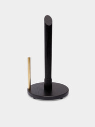 The Wooden Palate - Ebonised Oak Paper Towel Holder -  - ABASK - 