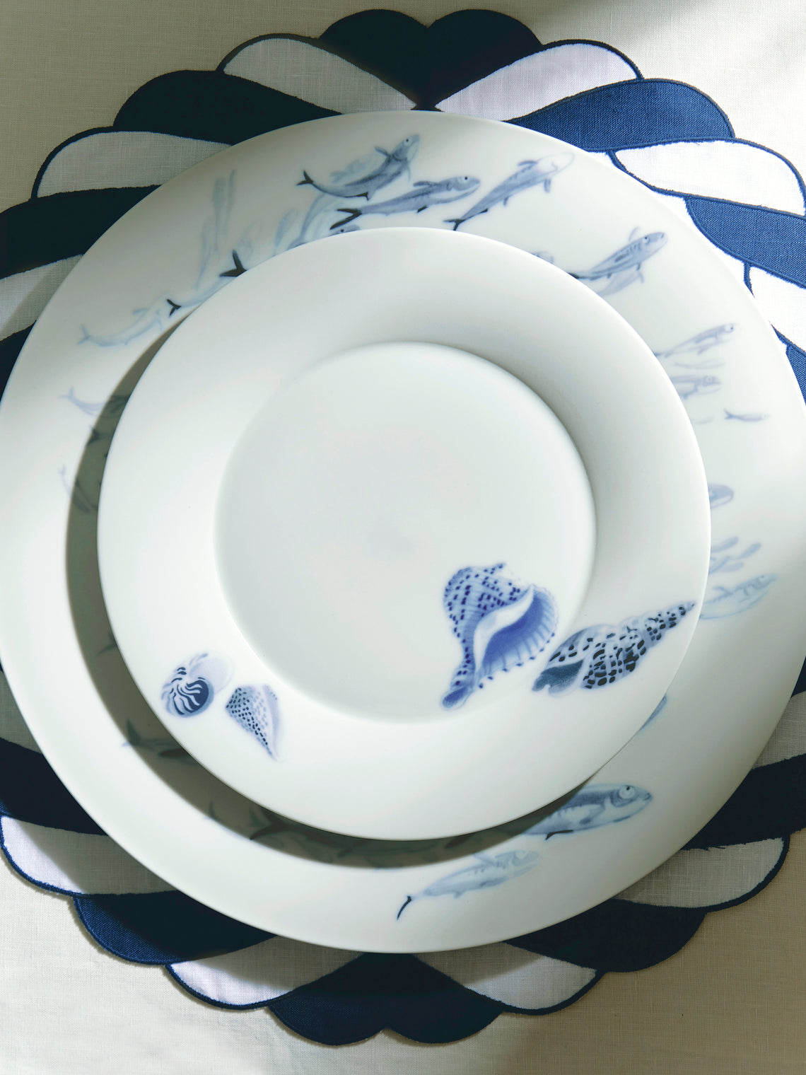 Hering Berlin - Ocean Porcelain Dessert Plate -  - ABASK