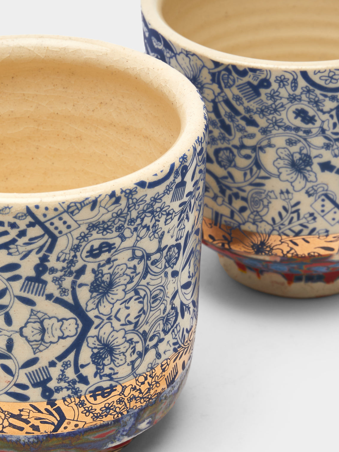 The Village Potter x Roberto Lugo - Edition 83 and 85 Ceramic Cups (Set of 2) -  - ABASK