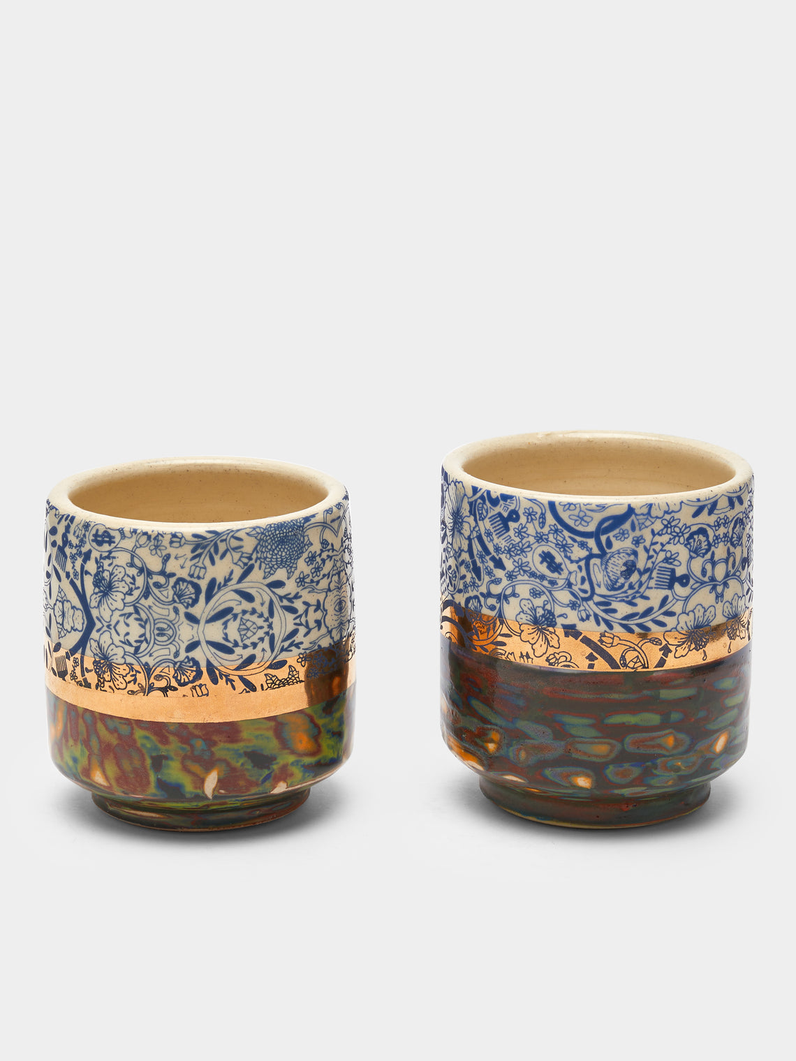 The Village Potter x Roberto Lugo - Edition 76 and 105 Ceramic Cups (Set of 2) -  - ABASK - 