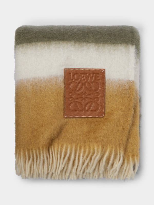 Loewe Home - Mohair Striped Blanket -  - ABASK - 