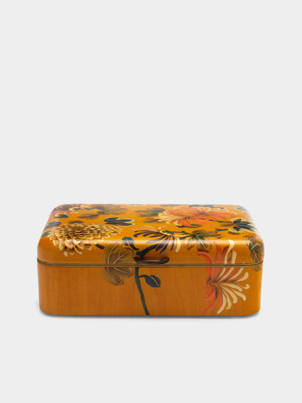 Silvia Furmanovich - Peonies Marquetry Wood Jewellery Box -  - ABASK - [thumbnail]