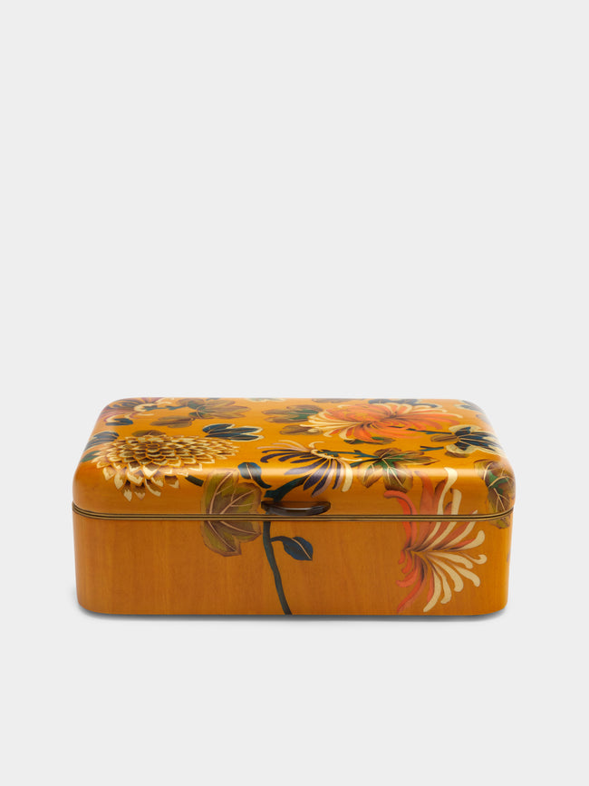 Silvia Furmanovich - Peonies Marquetry Wood Jewellery Box -  - ABASK - 