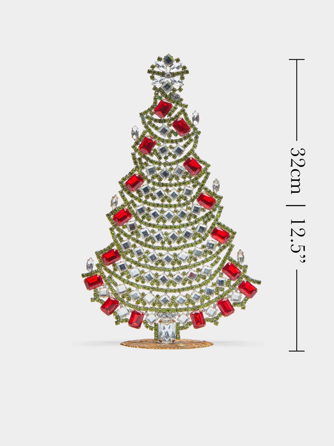 Antique and Vintage - 1930s Czech Jewelled Large Christmas Tree -  - ABASK