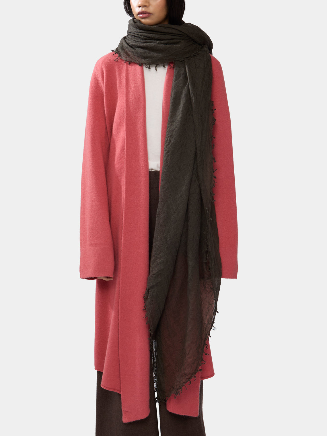 Frenckenberger - Woven Cashmere Medium Scarf -  - ABASK