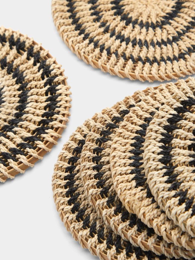 CasaLatina - Amazonia Handwoven Iraca Palm Coasters (Set of 6) -  - ABASK