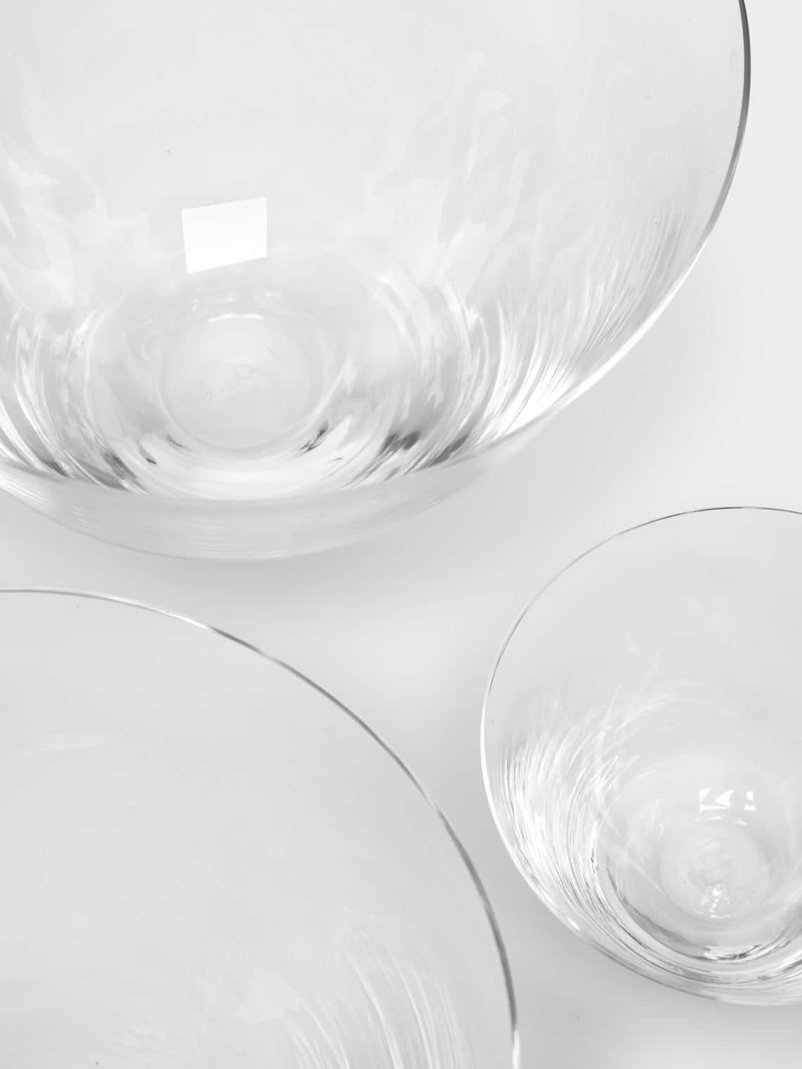 Deborah Ehrlich - Hand-Blown Crystal Glass Bowls (Set of 3) -  - ABASK