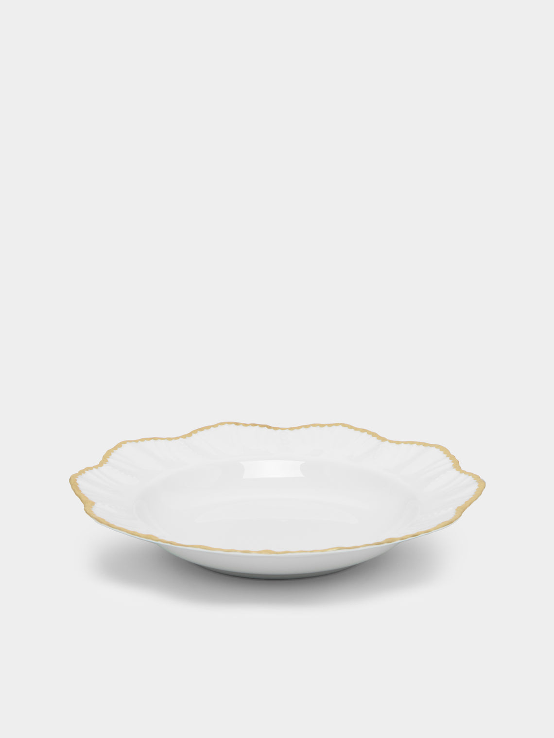 Pinto Paris - Simple Dentelle Hand-Painted Porcelain Soup Plate -  - ABASK - 