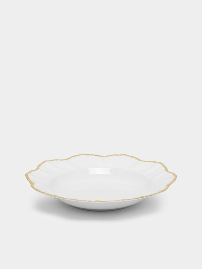 Pinto Paris - Simple Dentelle Hand-Painted Porcelain Soup Plate -  - ABASK - 