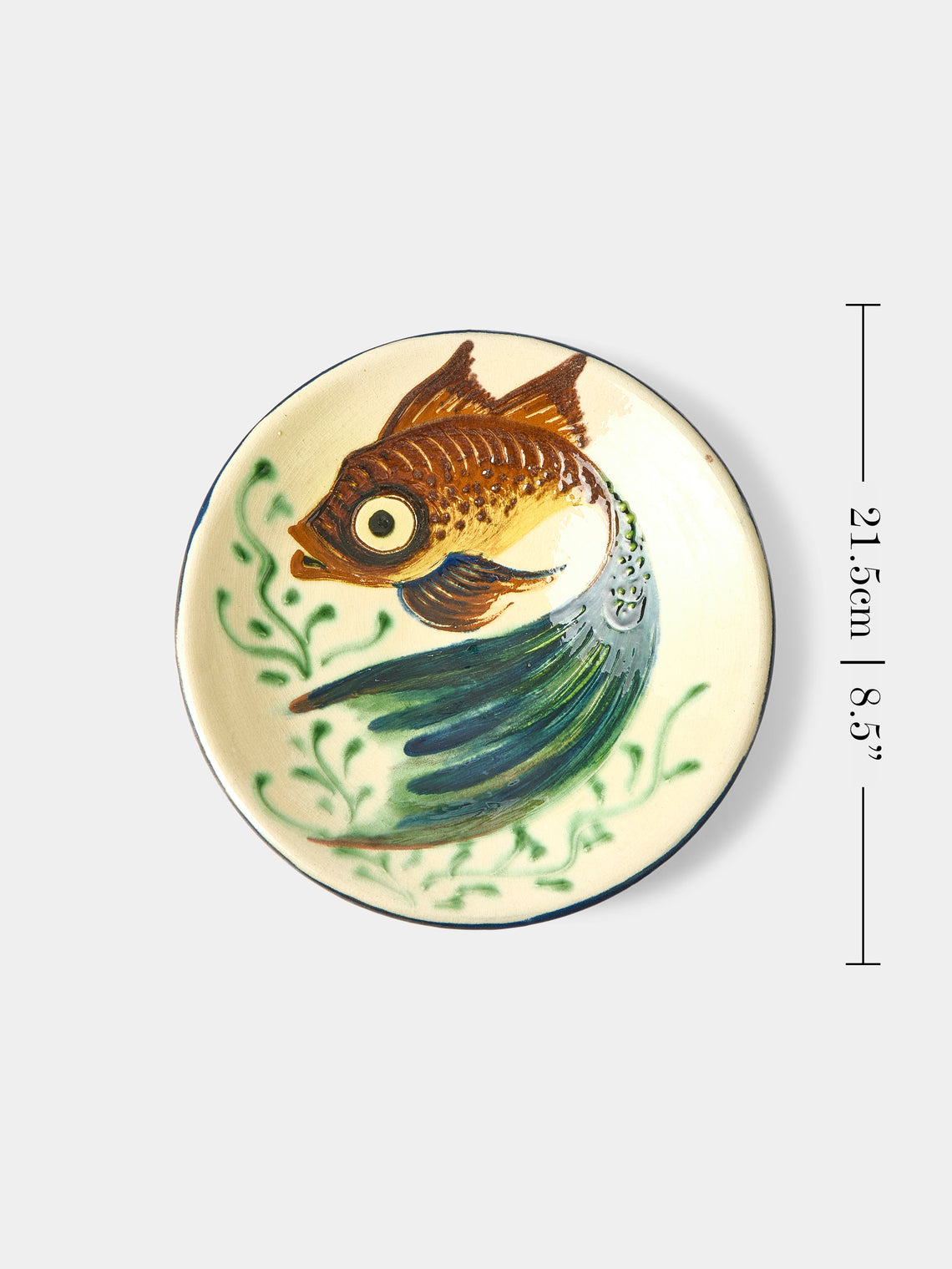 Antique and Vintage - 1950s Piedmont Ceramic Fish Plates (Set of 6) -  - ABASK