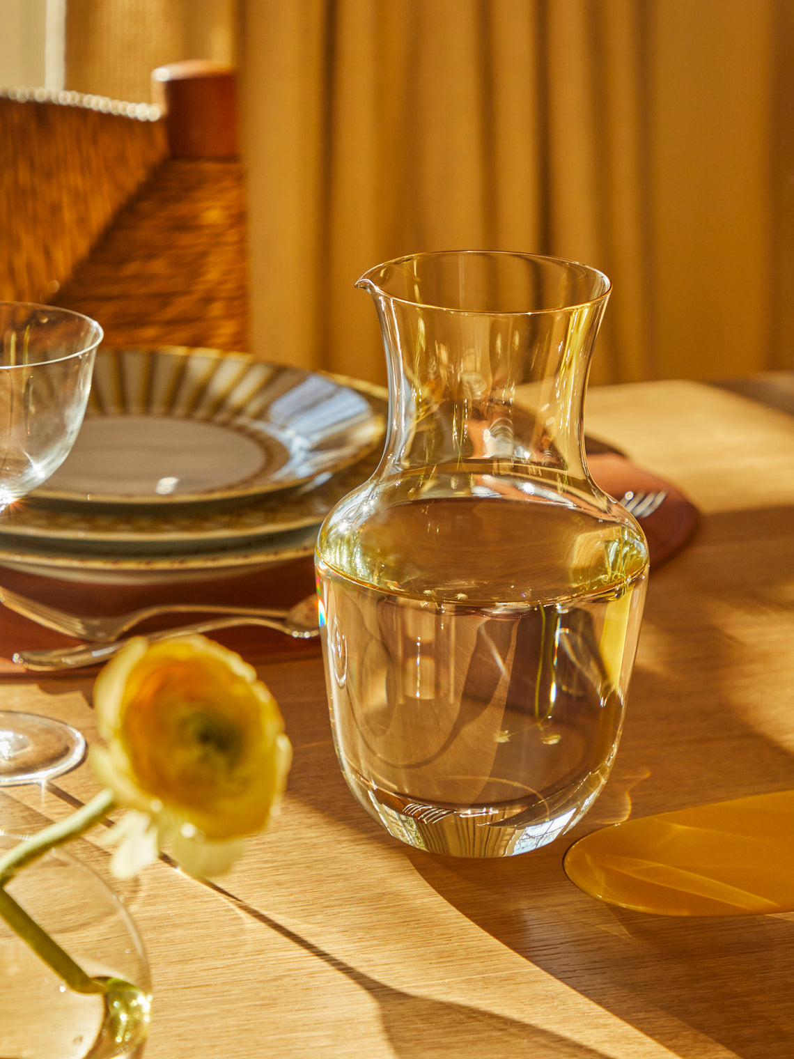 Alpha Hand-Blown Crystal Carafe