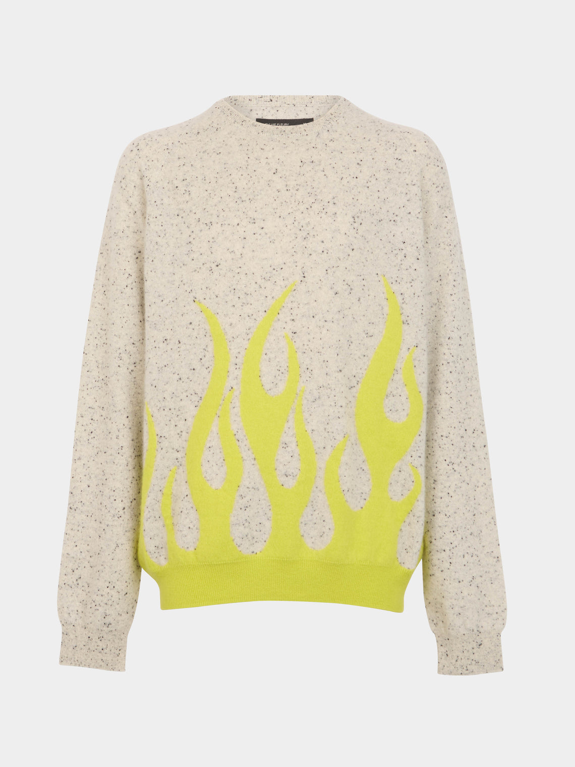 Frenckenberger - Sylvie Fleury Flame Cashmere R-Neck Sweater | Size: M -  - ABASK - 