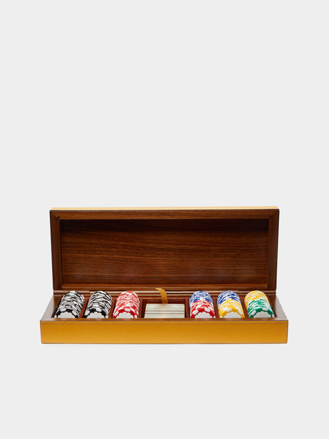 Giobagnara - Leather and Wood Poker Set -  - ABASK - 