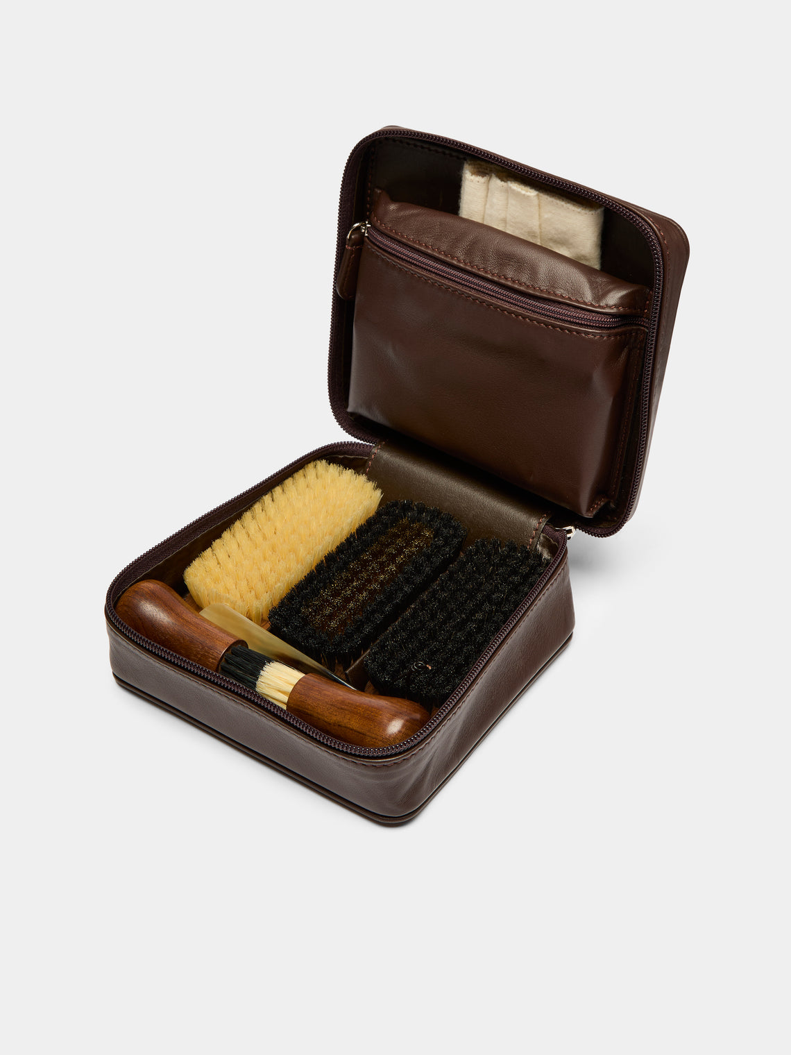 Lorenzi Milano - Leather Shoe Care Travel Set -  - ABASK