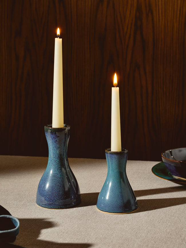 Mervyn Gers Ceramics - Hand-Glazed Ceramic Candle Holders (Set of 6) -  - ABASK