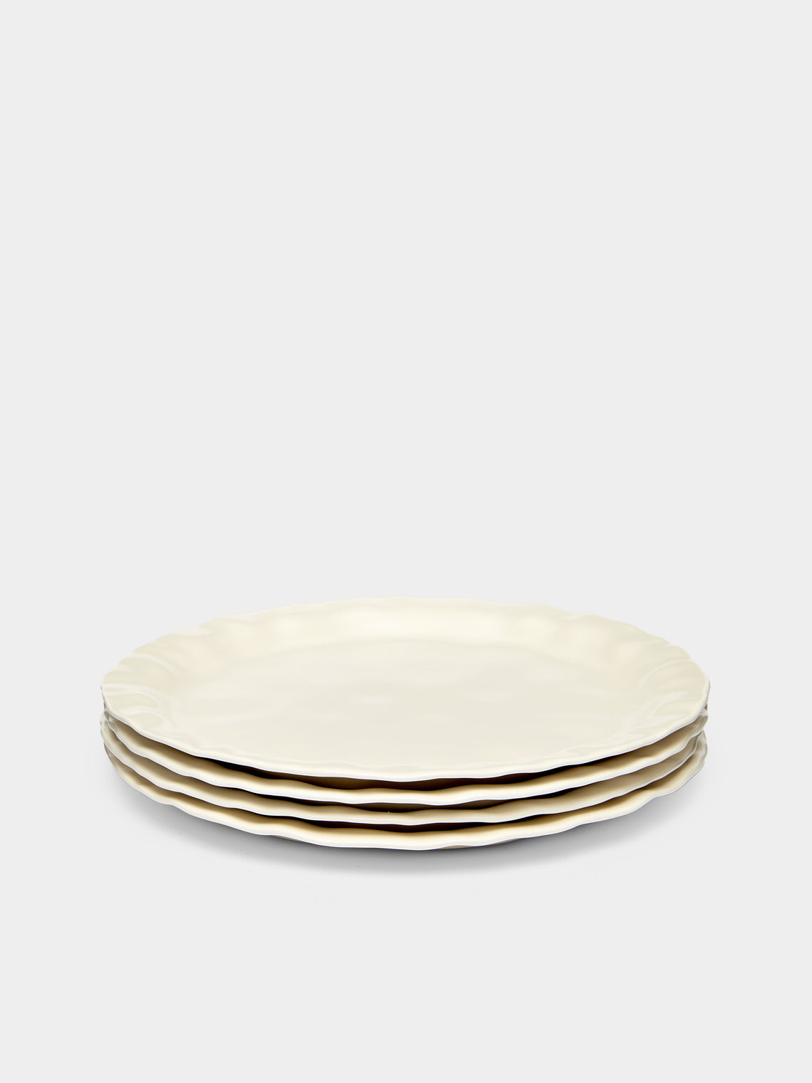 Park Nahye - Hand-Glazed Porcelain Flat Plates (Set of 4) -  - ABASK